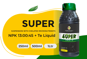 SUPER NPK 13:00:45 (SUSPENSION WITH CHELATED MICRONUTRIENTS NPK 13:00:45 + Te Liquid)